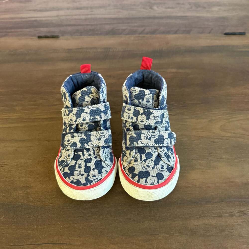 Baby Gap Disney Mickey Mouse High Top Sneakers Size 5